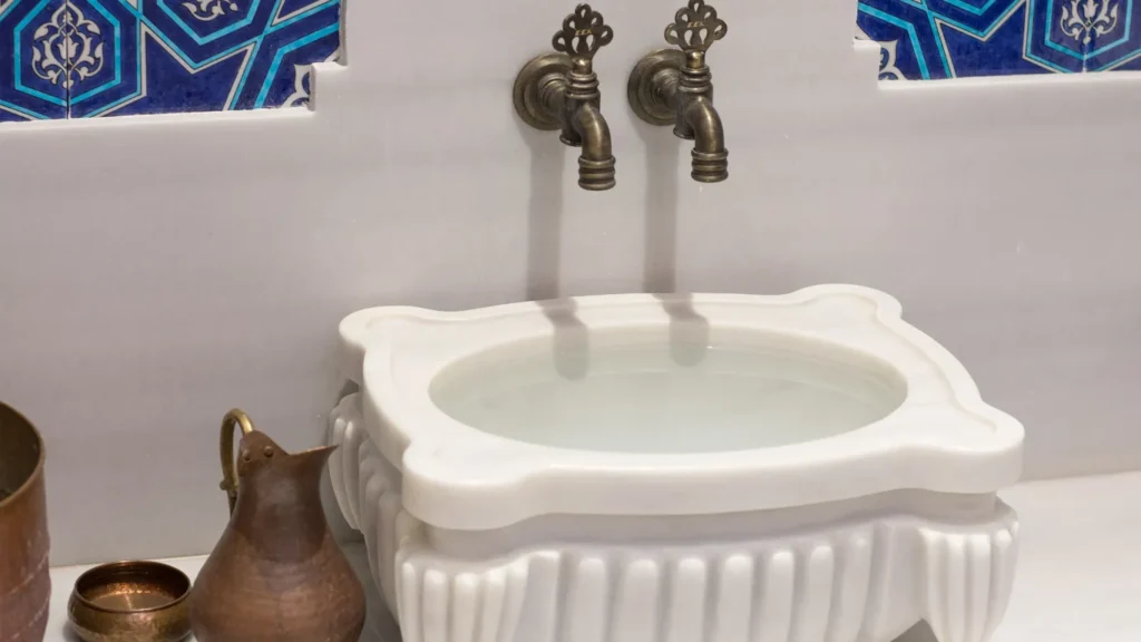 Couples enjoying foam massage in Turkish hammam for two in Istanbul