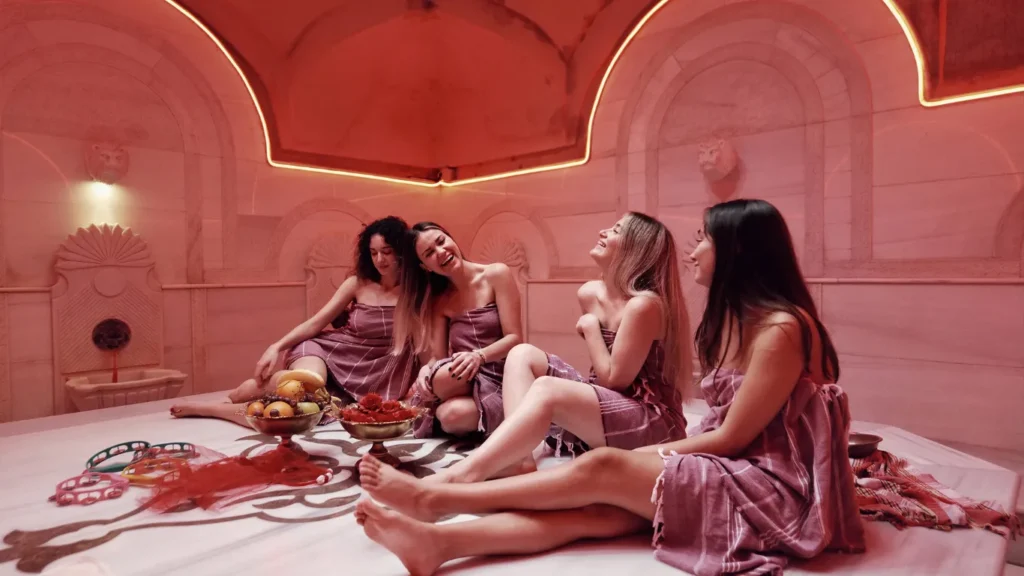 Traditional Turkish bath with private setup