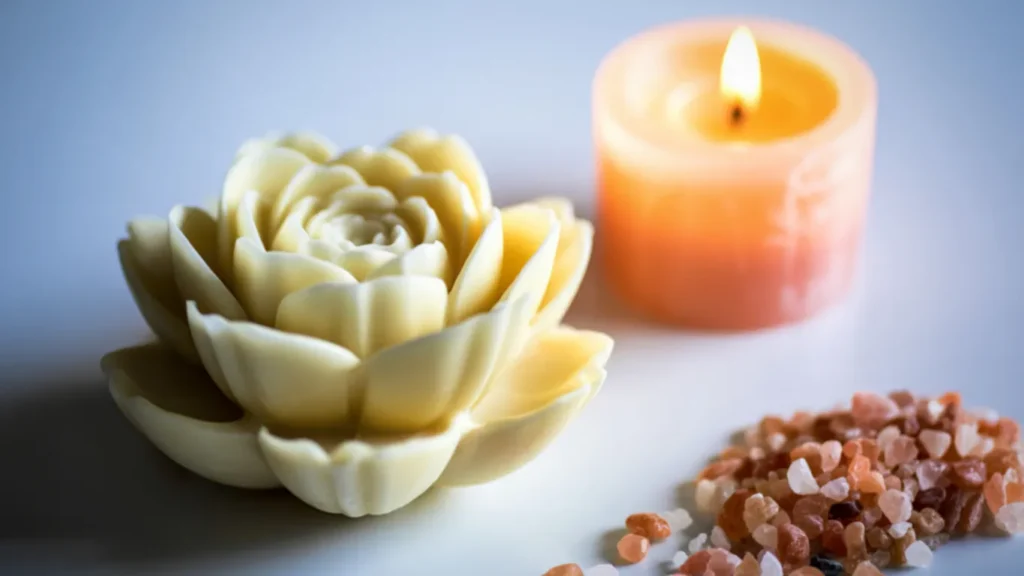 Therapist performing hot stone massage at Victory Spa